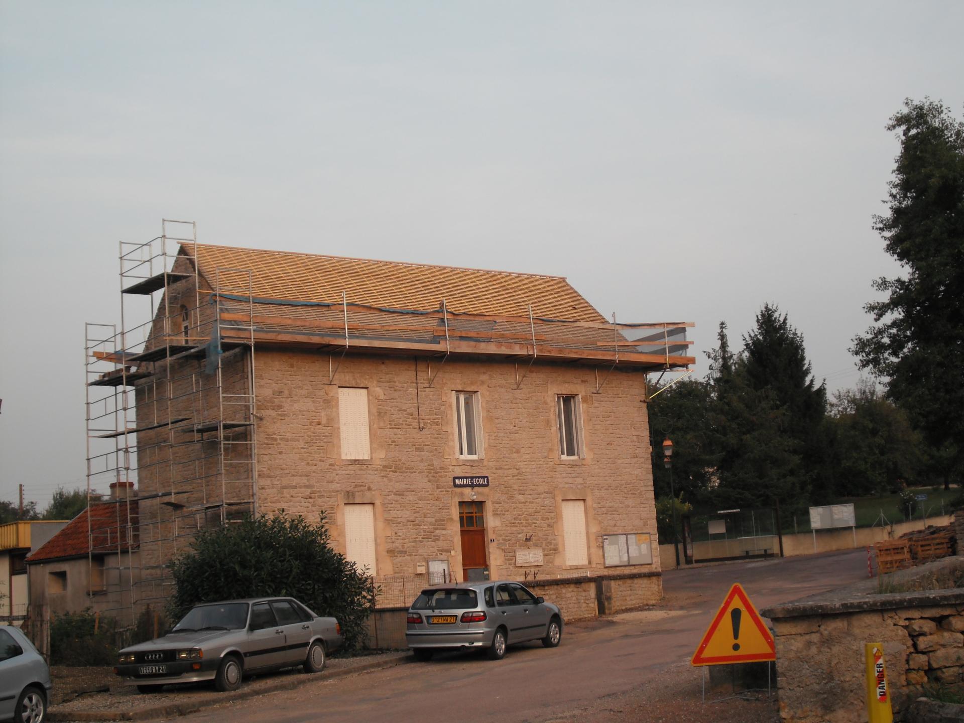 Rénovation de la toiture de la mairie